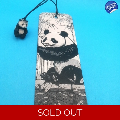 Panda Side 3D printed bookmark